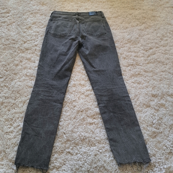 Madewell‎ The Perfect Vintage Jean Gray/Black Straight Leg Jeans 27T Inseam.29" - Picture 4 of 10